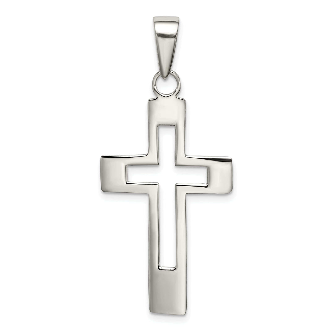 Lovely Rita's Pendants & Charms Silver Polished Design Latin Cross Pendant