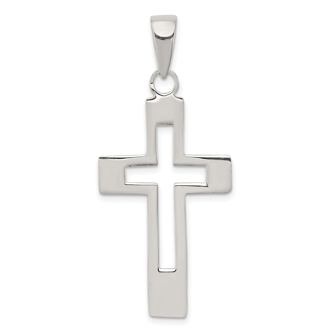 Lovely Rita's Pendants & Charms Silver Polished Design Latin Cross Pendant