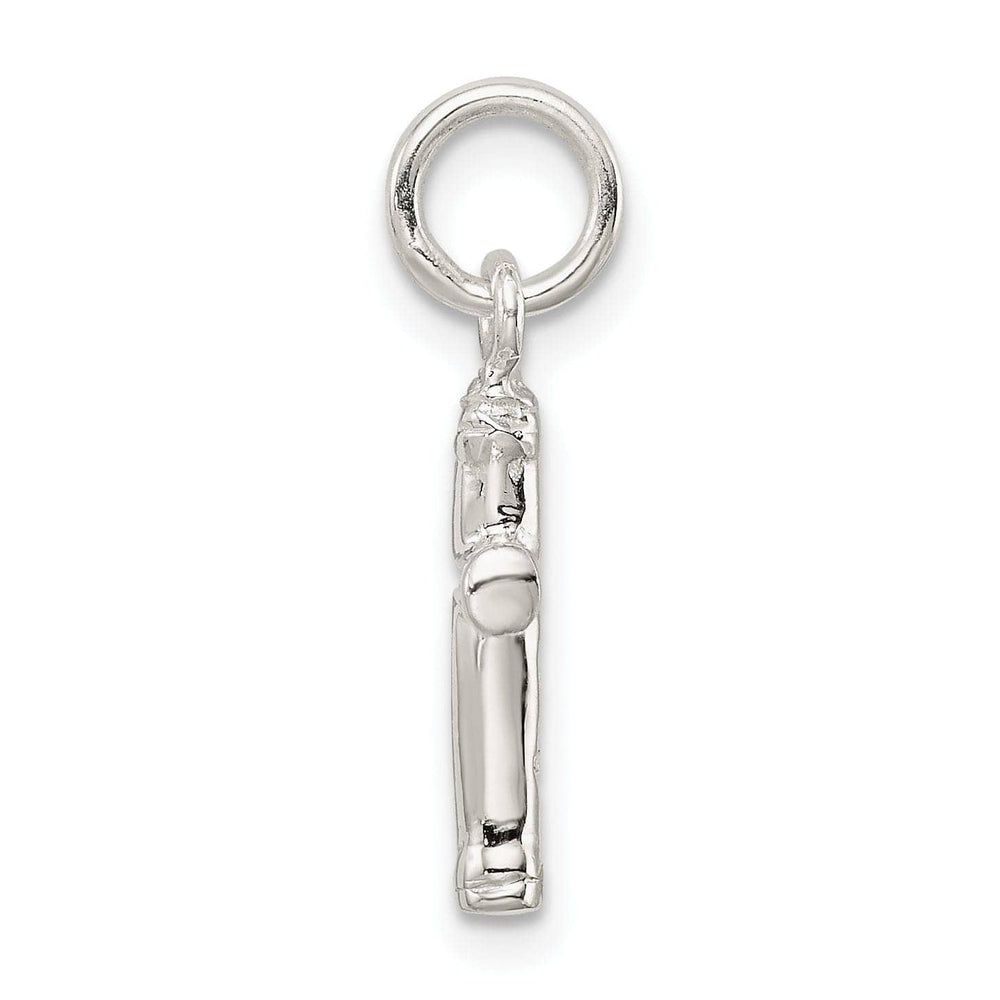 Lovely Rita's Pendants & Charms Silver Polished Finish 3-D Latin Cross Pendant