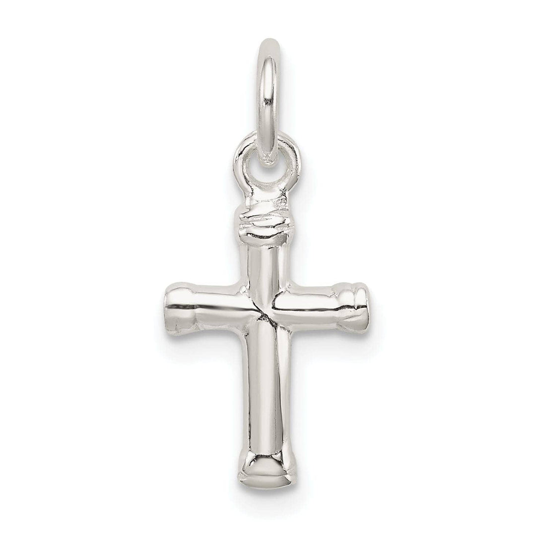 Lovely Rita's Pendants & Charms Silver Polished Finish 3-D Latin Cross Pendant