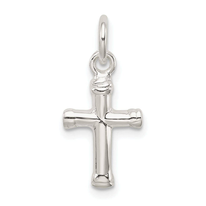 Lovely Rita's Pendants & Charms Silver Polished Finish 3-D Latin Cross Pendant