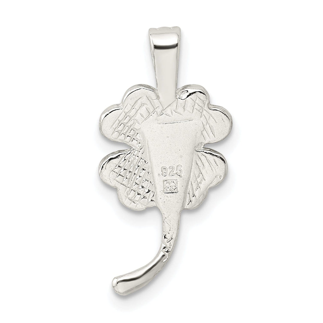 Lovely Rita's Pendants & Charms Silver Polished Finish 4-leaf Clover Charm