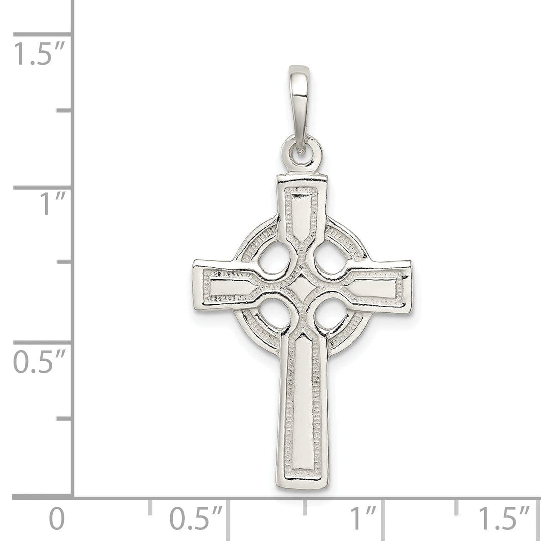 Lovely Rita's Pendants & Charms Silver Polished Finish Celtic Cross Pendant
