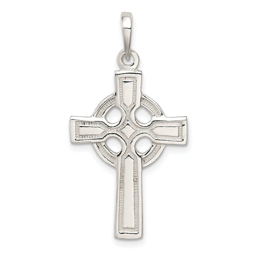 Lovely Rita's Pendants & Charms Silver Polished Finish Celtic Cross Pendant
