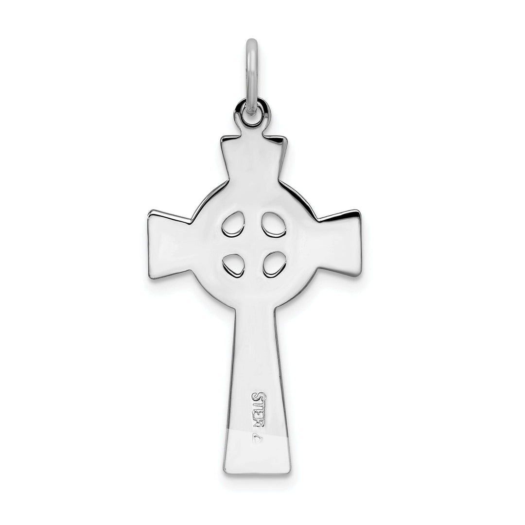 Lovely Rita's Pendants & Charms Silver Polished Finish Celtic Cross Pendant