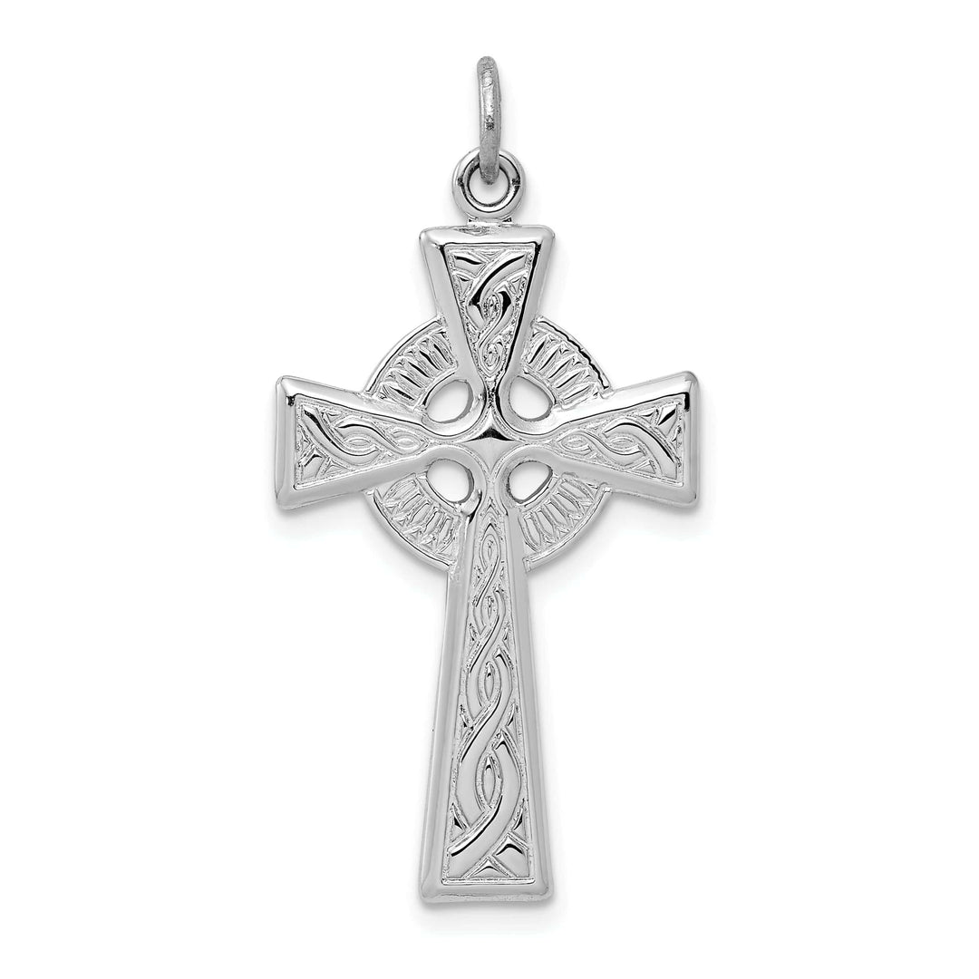 Lovely Rita's Pendants & Charms Silver Polished Finish Celtic Cross Pendant