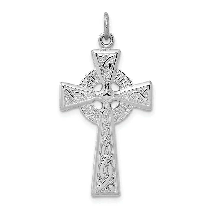 Lovely Rita's Pendants & Charms Silver Polished Finish Celtic Cross Pendant