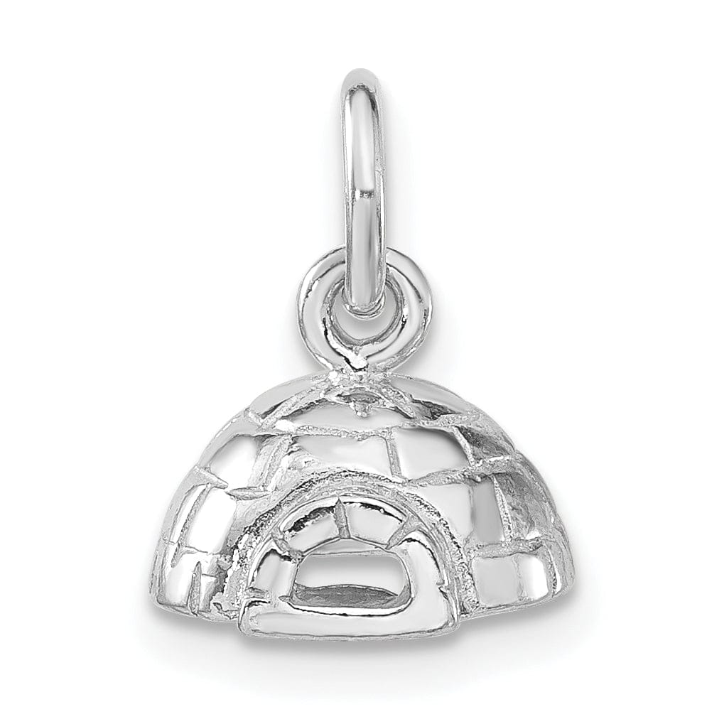 Lovely Rita's Pendants & Charms Silver Polished Finish Finish 3-D Igloo Charm