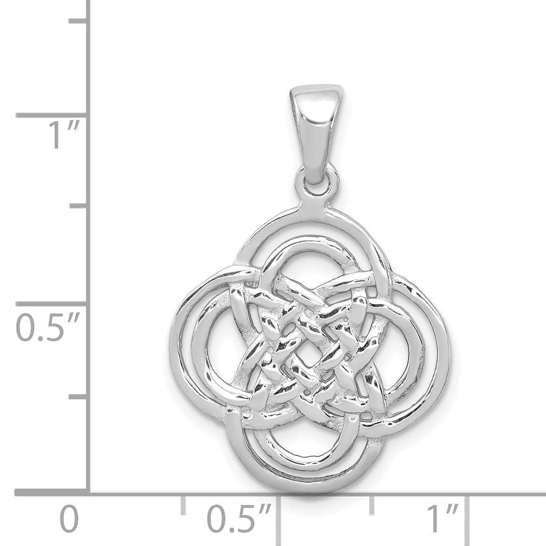 Lovely Rita's Pendants & Charms Silver Polished Finish Flat Back Celtic Charm