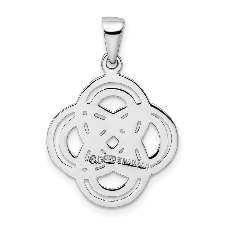 Lovely Rita's Pendants & Charms Silver Polished Finish Flat Back Celtic Charm