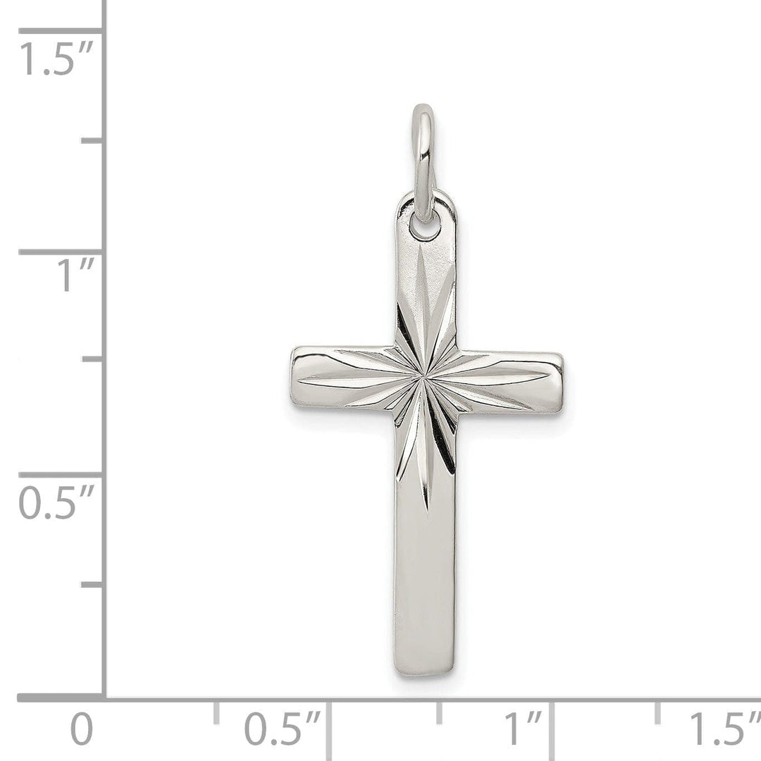 Lovely Rita's Pendants & Charms Silver Polished Finish Latin Cross Pendant