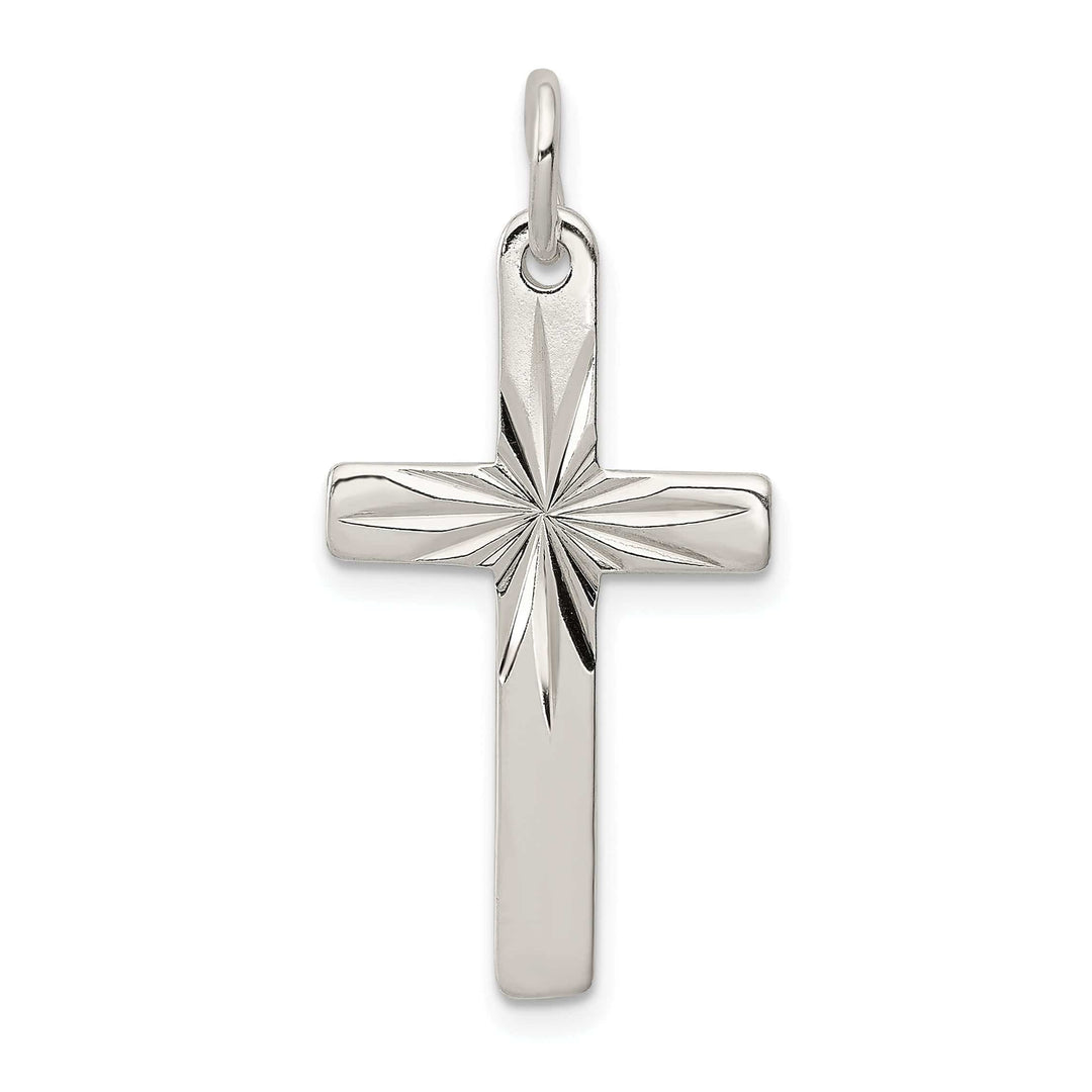 Lovely Rita's Pendants & Charms Silver Polished Finish Latin Cross Pendant