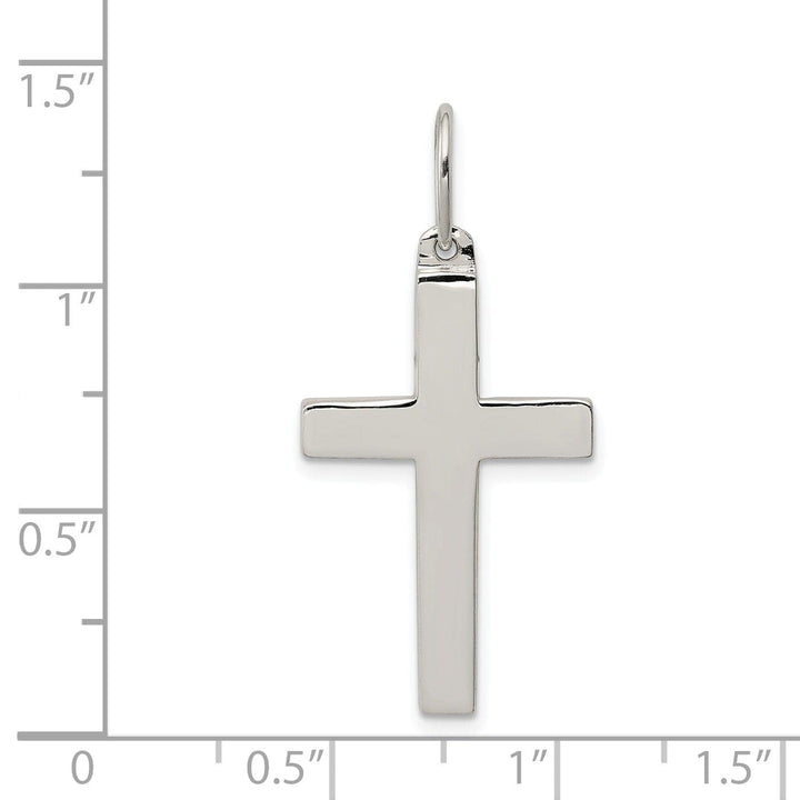 Lovely Rita's Pendants & Charms Silver Polished Finish Latin Cross Pendant