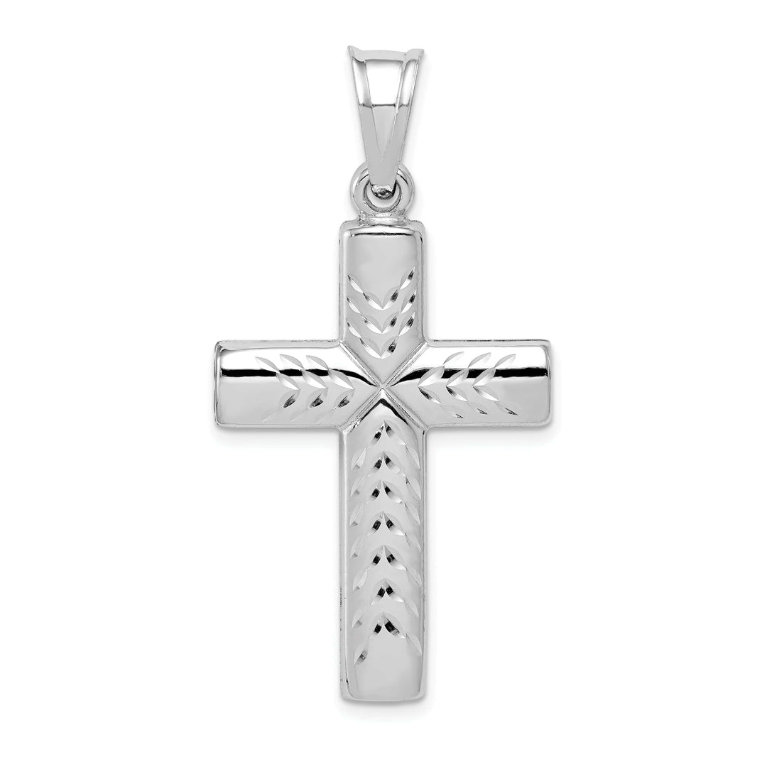 Lovely Rita's Pendants & Charms Silver Polished Finish Latin Crucifix Pendant