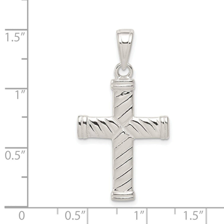 Lovely Rita's Pendants & Charms Silver Polished Finish Reversible Cross Pendant