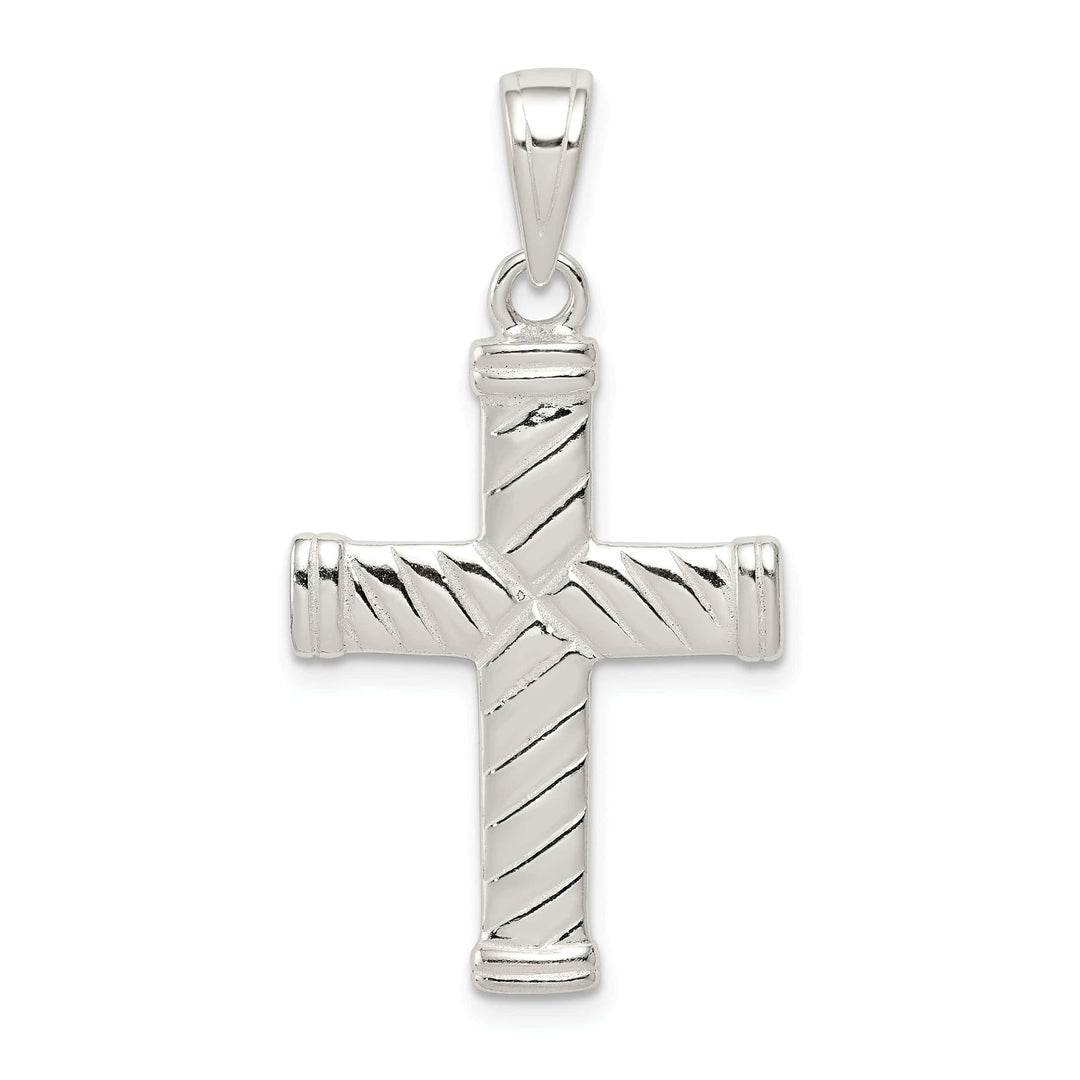 Lovely Rita's Pendants & Charms Silver Polished Finish Reversible Cross Pendant
