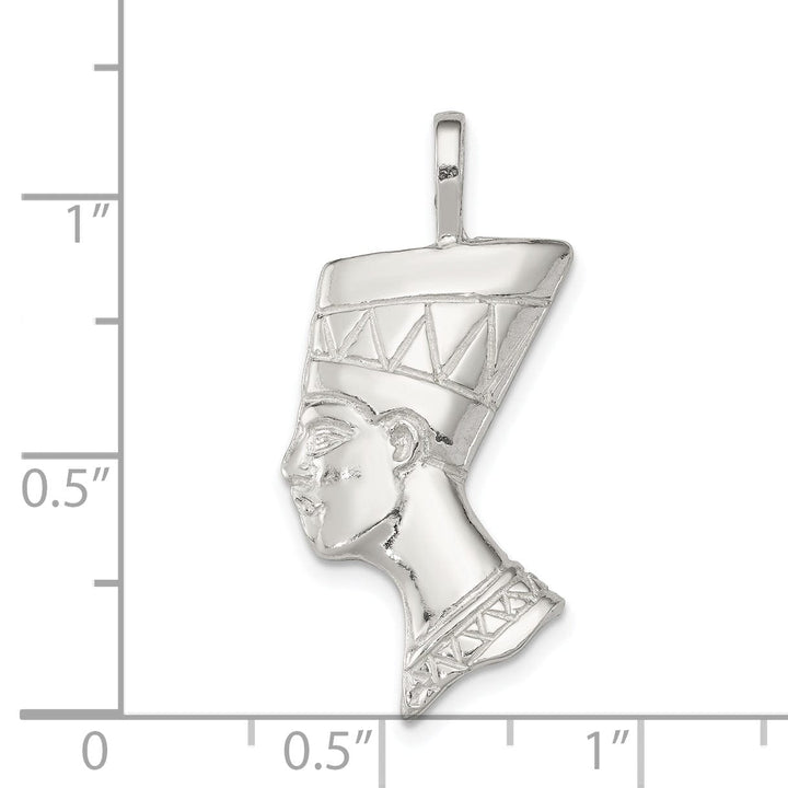 Lovely Rita's Pendants & Charms Silver Polished Finished Nefertiti Head Charm