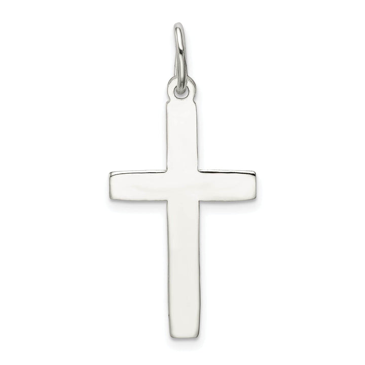 Lovely Rita's Pendants & Charms Silver Polished Satin D.C Latin Cross Pendant