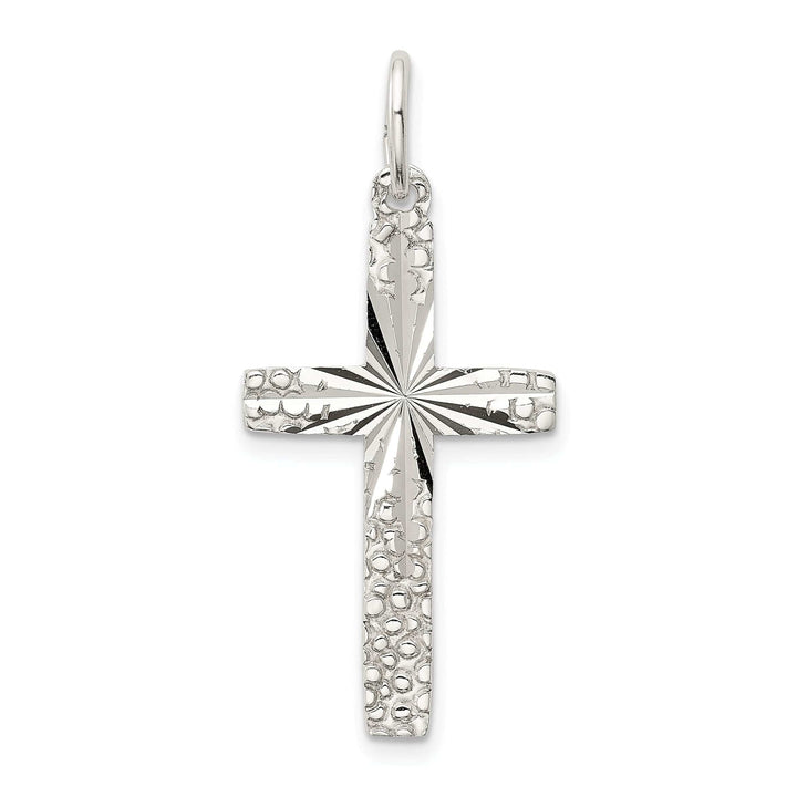 Lovely Rita's Pendants & Charms Silver Polished Satin D.C Latin Cross Pendant