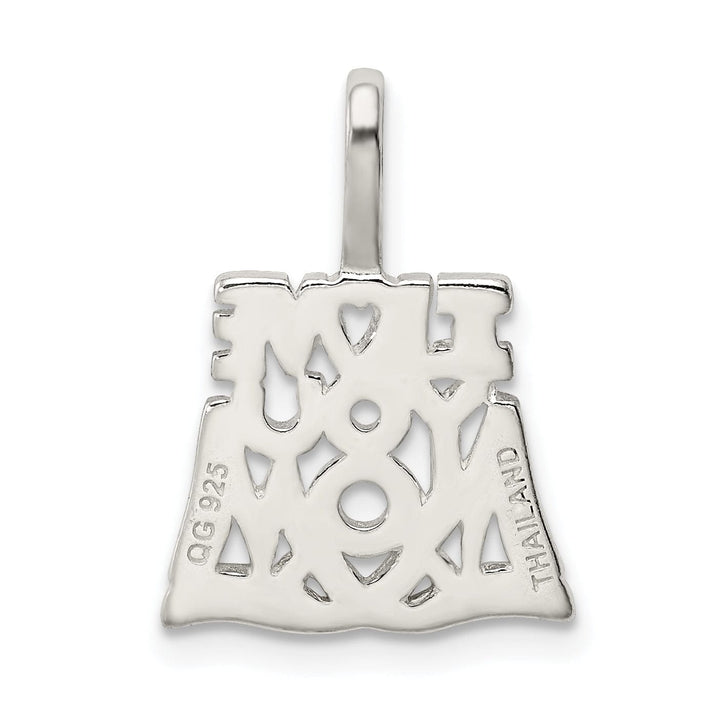 Lovely Rita's Pendants & Charms Silver Polished Satin I Love You Mom Pendant