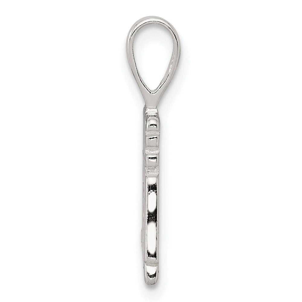 Lovely Rita's Pendants & Charms Silver Polished Satin I Love You Mom Pendant