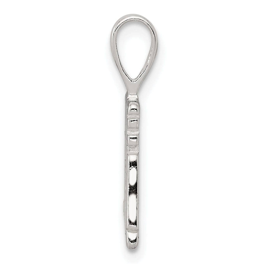 Lovely Rita's Pendants & Charms Silver Polished Satin I Love You Mom Pendant