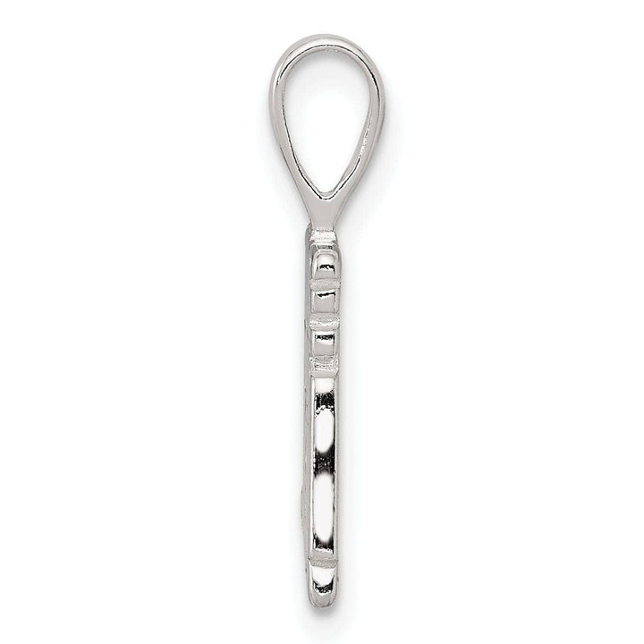 Lovely Rita's Pendants & Charms Silver Polished Satin I Love You Mom Pendant