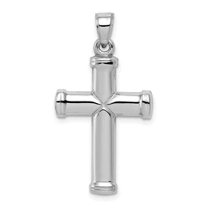Lovely Rita's Pendants & Charms Silver Rhodium Polished 3-D Latin Cross Pendant