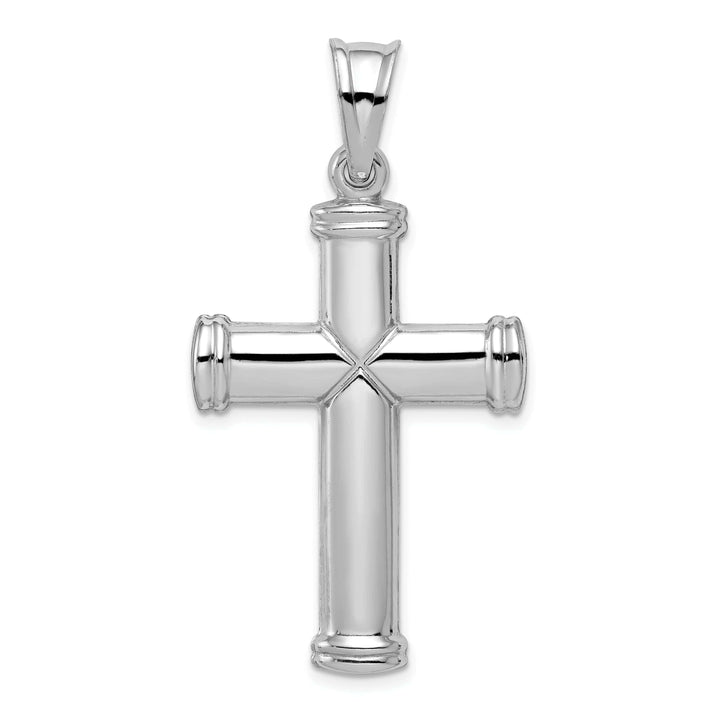 Lovely Rita's Pendants & Charms Silver Rhodium Polished Latin Cross Pendant