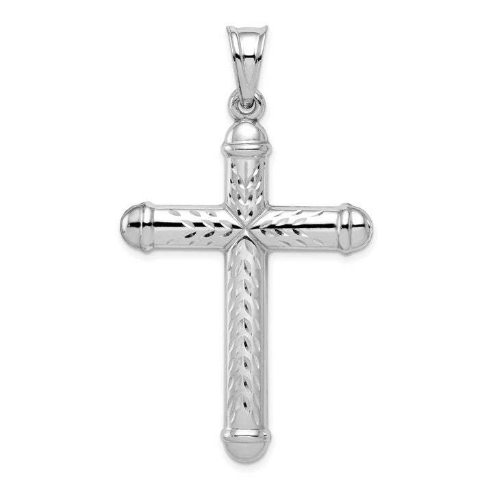Lovely Rita's Pendants & Charms Silver Rhodium Polished Latin Cross Pendant
