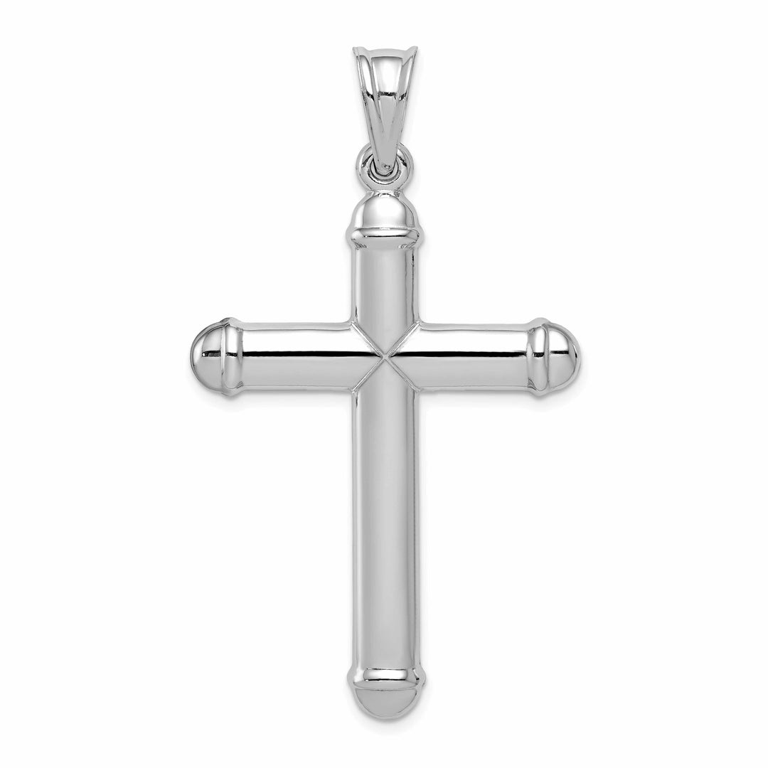 Lovely Rita's Pendants & Charms Silver Rhodium Polished Latin Crucifix Pendant