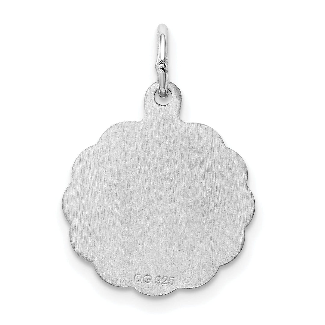 Lovely Rita's Pendants & Charms Silver Round Brocaded Special Mom Disc Pendant