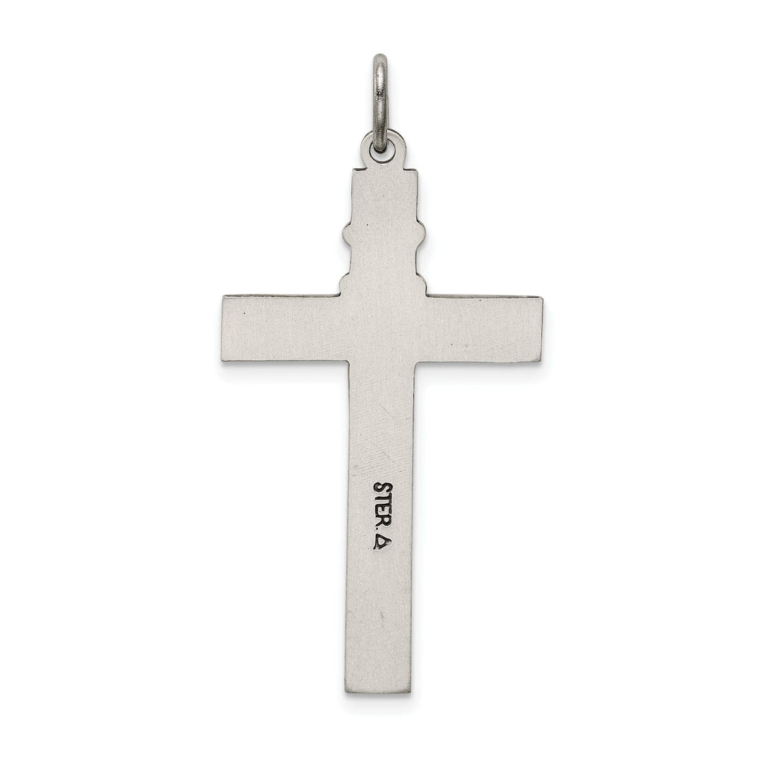 Lovely Rita's Pendants & Charms Silver Satin Antique Rosary Latin Cross Pendant