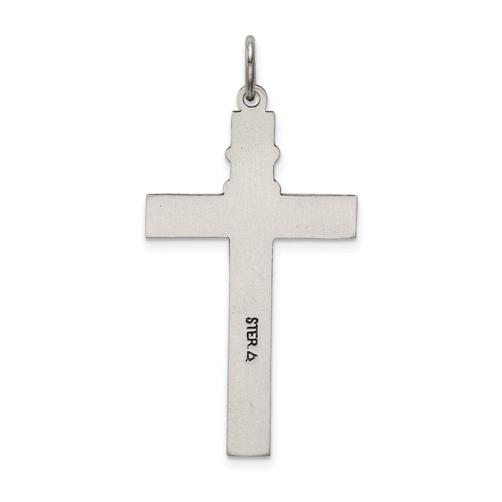 Lovely Rita's Pendants & Charms Silver Satin Antique Rosary Latin Cross Pendant