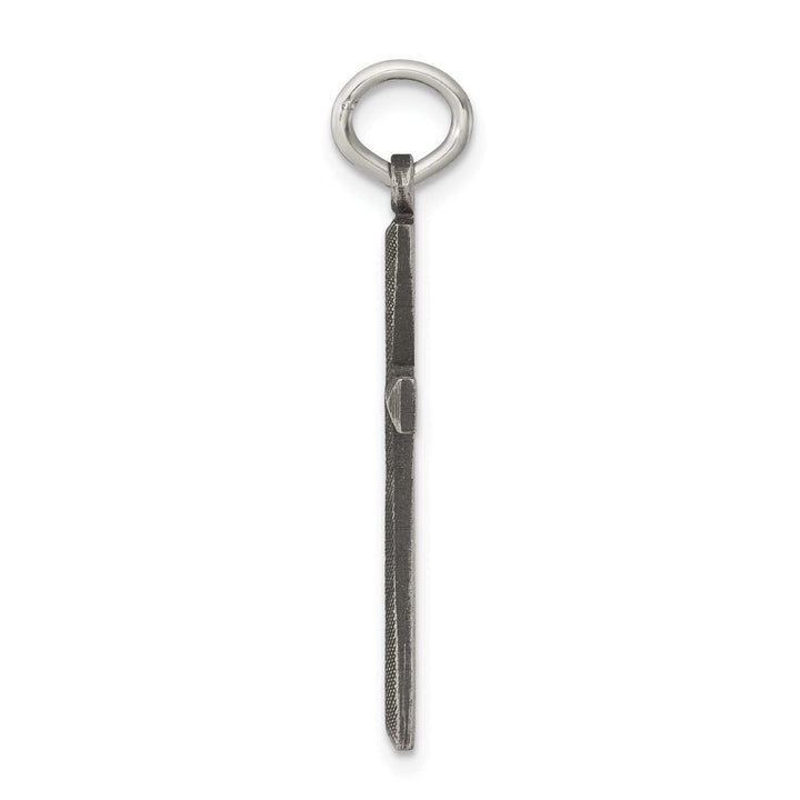 Lovely Rita's Pendants & Charms Silver Satin Textured Antiqued Cross Pendant