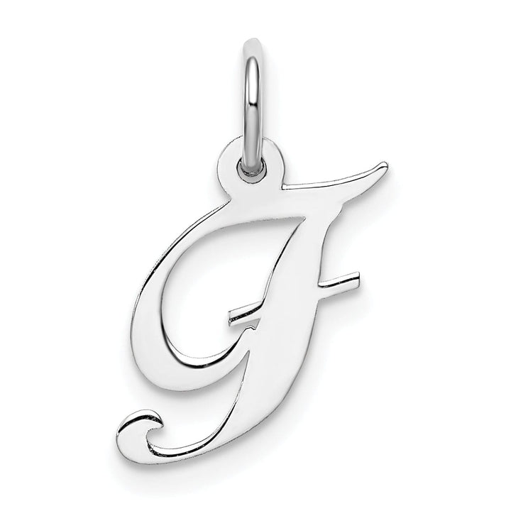 Lovely Rita's Pendants & Charms Silver Small Fancy Script Initial F Charm