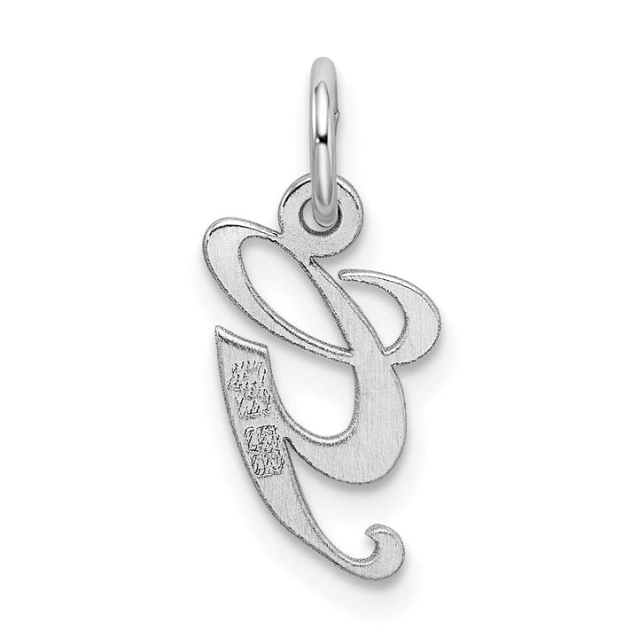 Lovely Rita's Pendants & Charms Silver Small Fancy Script Initial G Charm