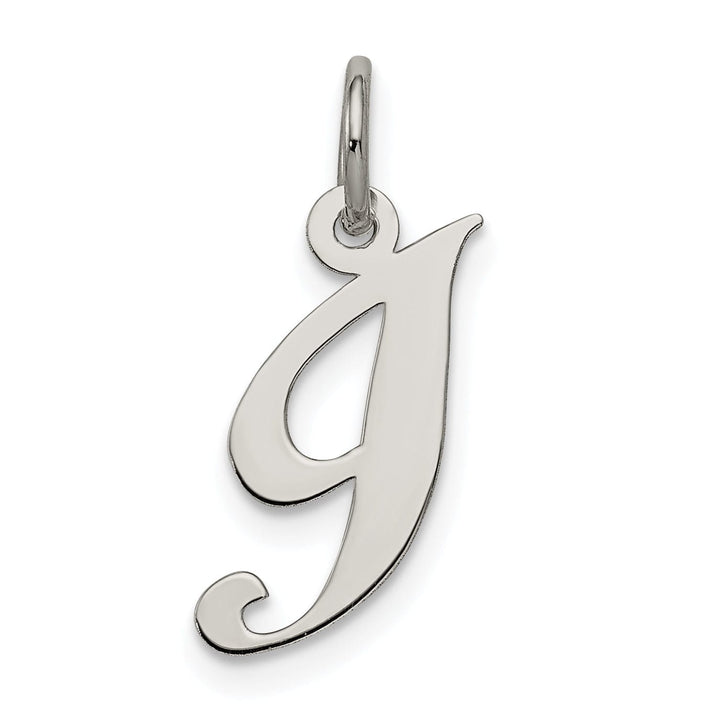 Lovely Rita's Pendants & Charms Silver Small Fancy Script Initial I Charm