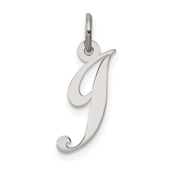 Lovely Rita's Pendants & Charms Silver Small Fancy Script Initial J Charm