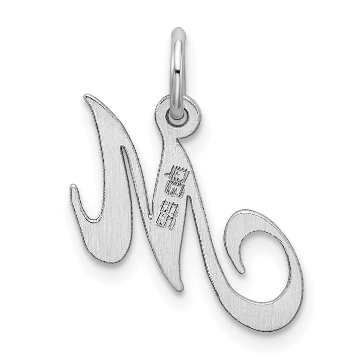 Lovely Rita's Pendants & Charms Silver Small Fancy Script Initial M Charm