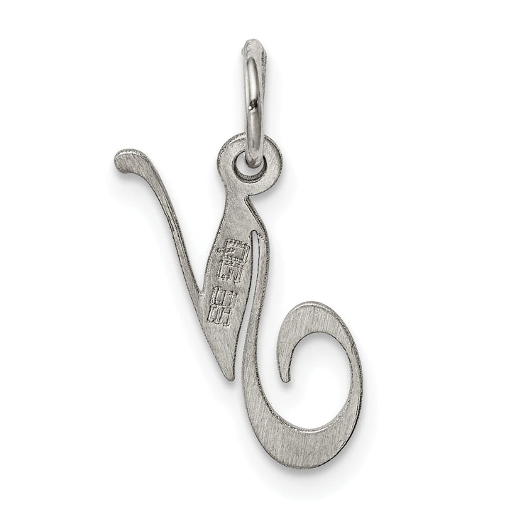 Lovely Rita's Pendants & Charms Silver Small Fancy Script Initial N Charm