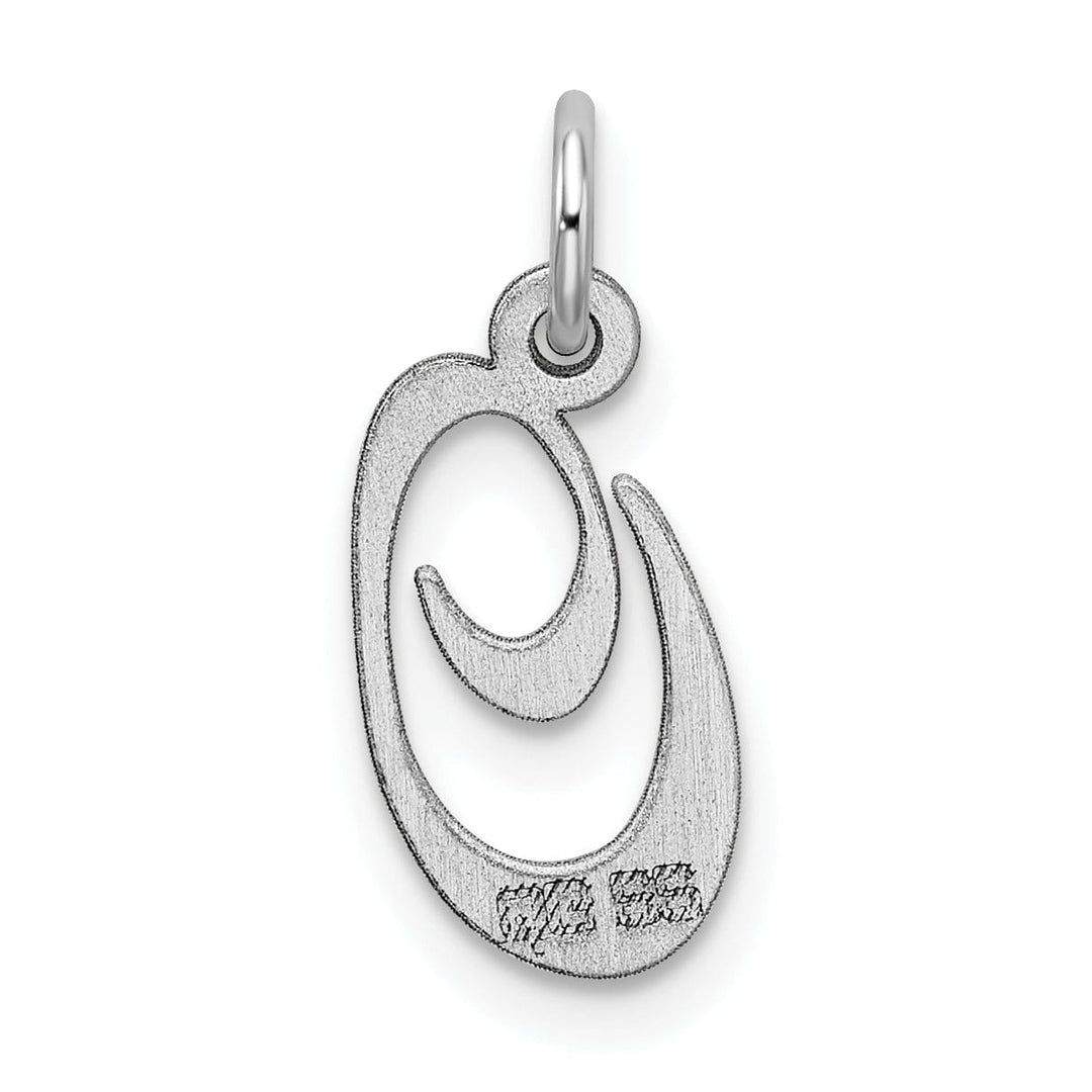 Lovely Rita's Pendants & Charms Silver Small Fancy Script Initial O Charm