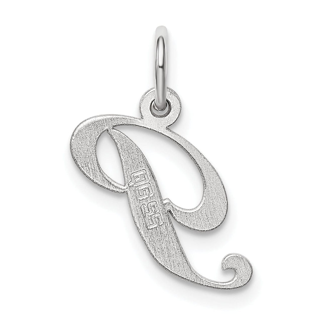 Lovely Rita's Pendants & Charms Silver Small Fancy Script Initial P Charm