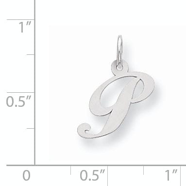 Lovely Rita's Pendants & Charms Silver Small Fancy Script Initial P Charm