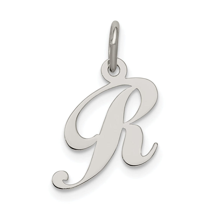Lovely Rita's Pendants & Charms Silver Small Fancy Script Initial R Charm