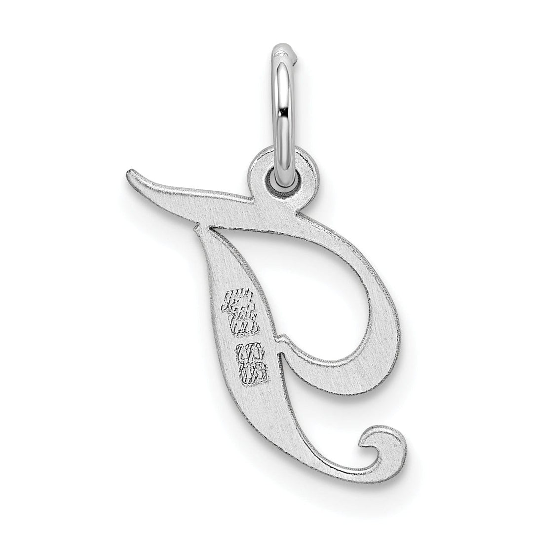 Lovely Rita's Pendants & Charms Silver Small Fancy Script Initial T Charm