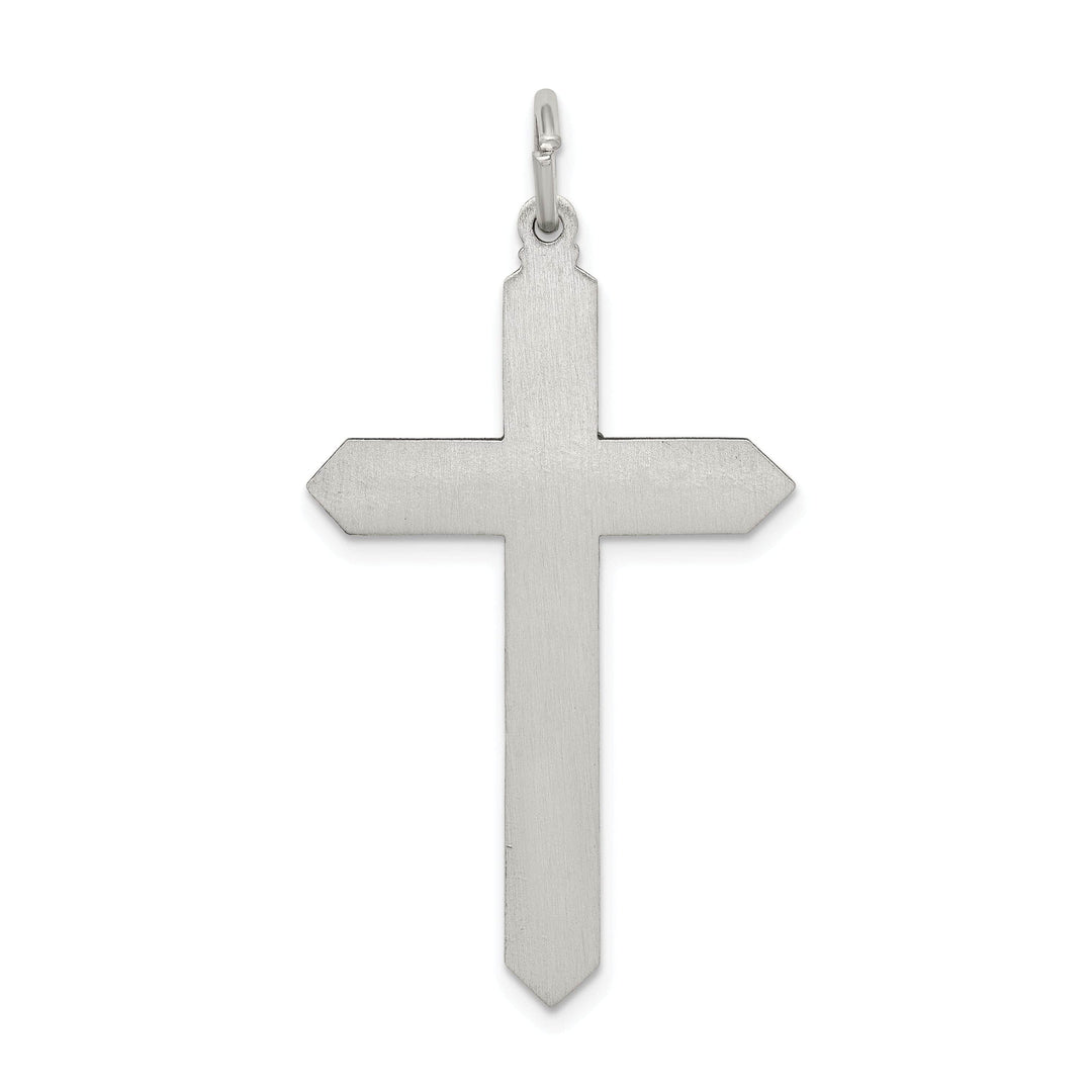 Lovely Rita's Pendants & Charms Silver Steptember Birthstone Cross Pendant