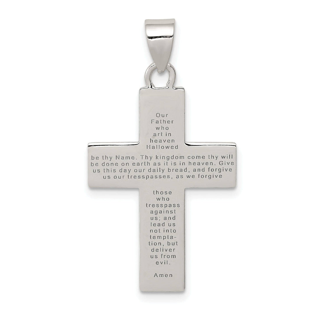 Lovely Rita's Pendants & Charms Silver The Lords Prayer Latin Cross Pendant