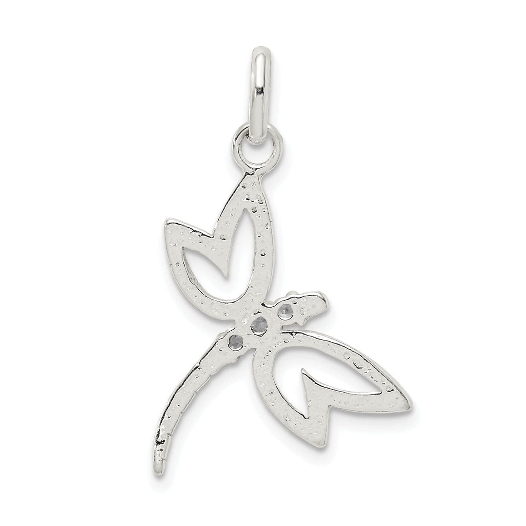 Lovely Rita's Pendants & Charms Silver With Cubic Zirconia Dragonfly Pendant