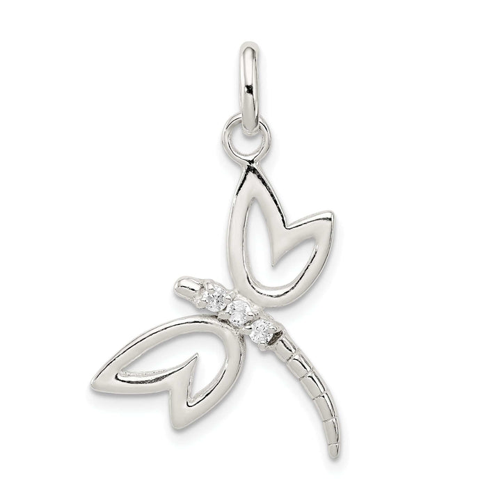 Lovely Rita's Pendants & Charms Silver With Cubic Zirconia Dragonfly Pendant